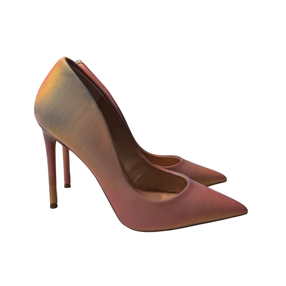 Steve Madden Vala Pump Synthetic Iridescent Stiletto Pointed Toe Rainbow 7.5M
